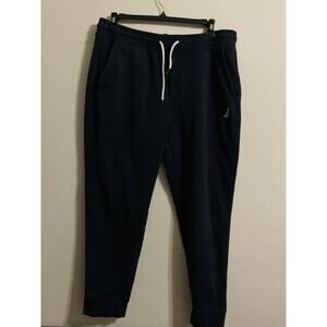 Nautica Pants Mens Size XL Black Casual Track Sweatpants Joggers